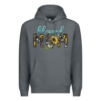 Rock Blessed mom sunflower mother's day Premium Hoodie - HowdyJamesFarm