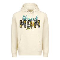 Sandshell Blessed mom sunflower mother's day Premium Hoodie - HowdyJamesFarm