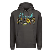 Smoke Blessed mom sunflower mother's day Premium Hoodie - HowdyJamesFarm
