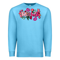 Ocean Blue Valentine's Day mama Premium Sweatshirt - FaDigitalArtStudio