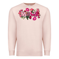 Pale Pink Valentine's Day mama Premium Sweatshirt - FaDigitalArtStudio