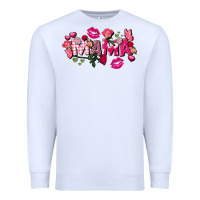White Valentine's Day mama Premium Sweatshirt - FaDigitalArtStudio