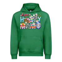 Emerald One Happy Mama Easter Bunny Urban Hoodie - CowhideDigitalArt