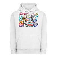 Pigment Lunar Rock One Happy Mama Easter Bunny Urban Hoodie - CowhideDigitalArt