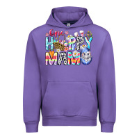 Tulip One Happy Mama Easter Bunny Urban Hoodie - CowhideDigitalArt