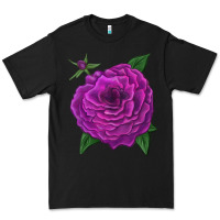 Black Celestial Rose Premium Tee - LillyAllenDesigns