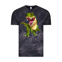 Cloud Black T-rex Vintage Tee - MaliasSmallBusiness