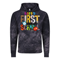 Cloud Black happy first day of school Vintage Hoodie - NancyCooperArtShop