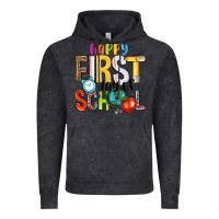 Vintage Black happy first day of school Vintage Hoodie - NancyCooperArtShop
