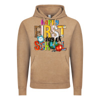 Vintage Coffee happy first day of school Vintage Hoodie - NancyCooperArtShop