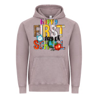 Vintage Zinc happy first day of school Vintage Hoodie - NancyCooperArtShop