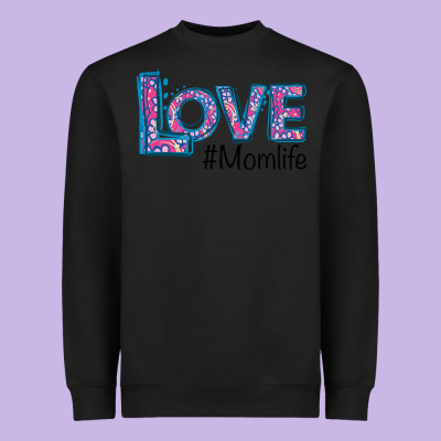 Love Mom Life Heavyweight Sweatshirt Designed By Bettercallsaul