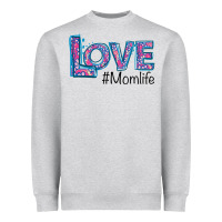 Heather Grey Love Mom Life Heavyweight Sweatshirt - Bettercallsaul