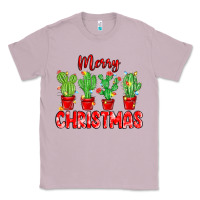 Lilac Merry Christmas Cactuses Classic Tee - MaliasSmallBusiness