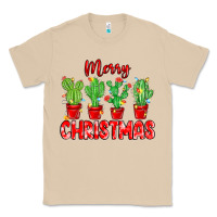 Mushroom Merry Christmas Cactuses Classic Tee - MaliasSmallBusiness