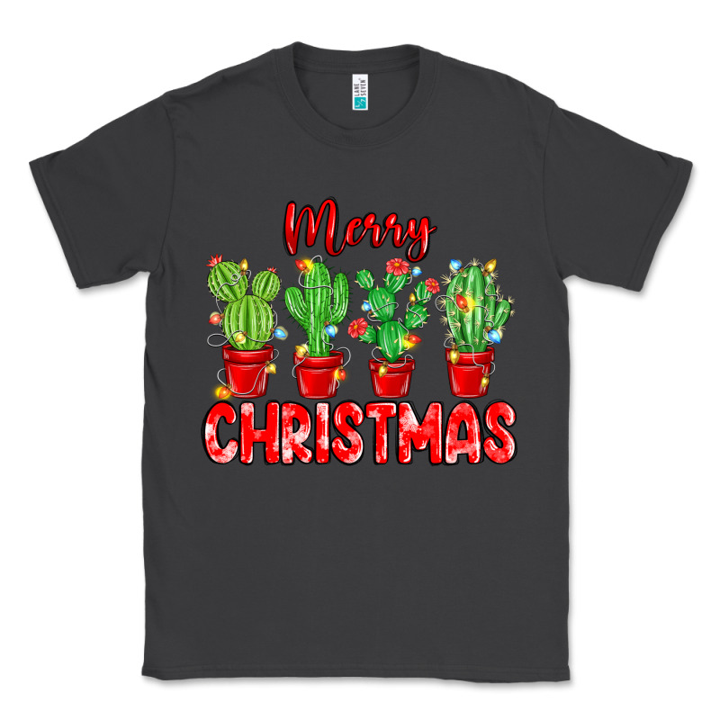 Merry Christmas Cactuses Classic Tee by MaliasSmallBusiness | Teevron