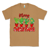 Toasted Coconut Merry Christmas Cactuses Classic Tee - MaliasSmallBusiness
