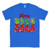 True Royal Merry Christmas Cactuses Classic Tee - MaliasSmallBusiness