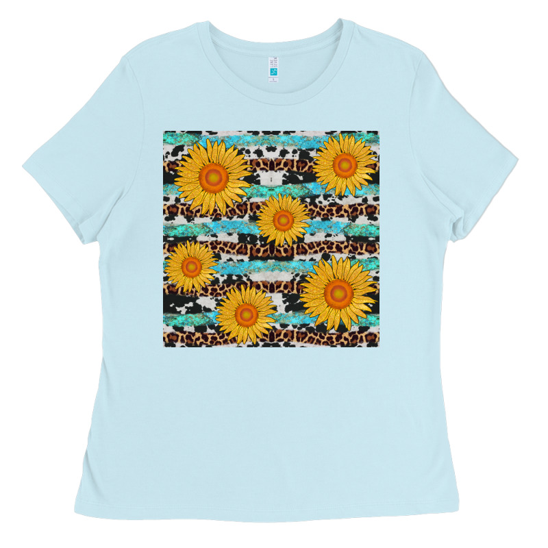 Sunflower Western Seamless Ladies Tee by AdoDesignShop | Teevron