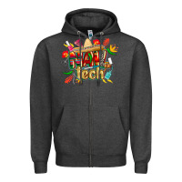 Charcoal Heather cinco de mayo nail tech Zipper Hoodie - CowGirlArtShop