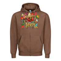 Chestnut cinco de mayo nail tech Zipper Hoodie - CowGirlArtShop