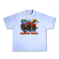 Grape Ice just a boy who loves monster trucks Urban Heavy Tee - JahusDesignShop