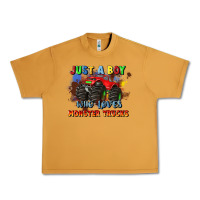Peanut Butter just a boy who loves monster trucks Urban Heavy Tee - JahusDesignShop
