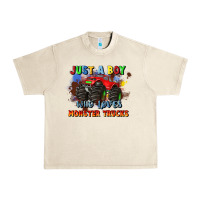Sandshell just a boy who loves monster trucks Urban Heavy Tee - JahusDesignShop