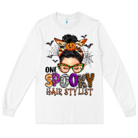 White one spooky hair stylist Long Sleeve Tee - BarkalooDesign