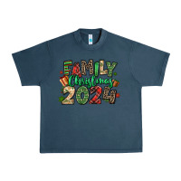 Midnight Navy family christmas 2024 Urban Heavy Tee - MaliasSmallBusiness