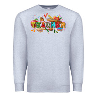 Heather Grey Cinco de mayo Teacher Premium Sweatshirt - FaDigitalArtStudio