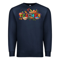 Navy Cinco de mayo Teacher Premium Sweatshirt - FaDigitalArtStudio