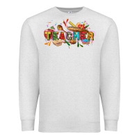 Oatmeal Heather Cinco de mayo Teacher Premium Sweatshirt - FaDigitalArtStudio