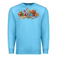 Ocean Blue Cinco de mayo Teacher Premium Sweatshirt - FaDigitalArtStudio