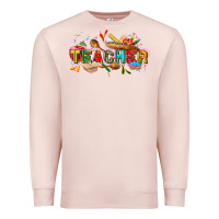 Pale Pink Cinco de mayo Teacher Premium Sweatshirt - FaDigitalArtStudio