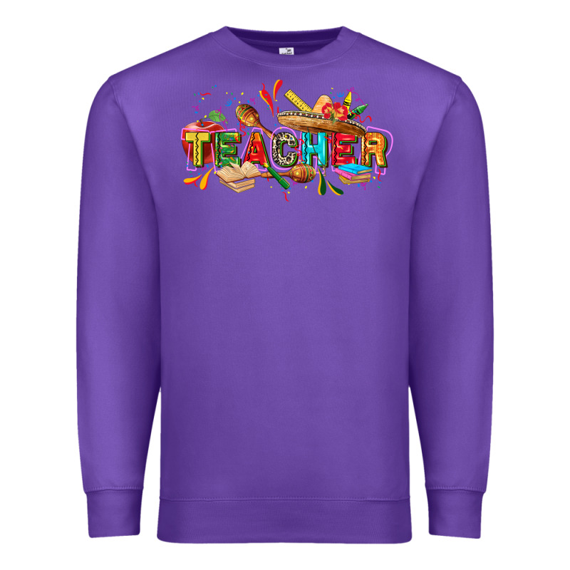 Cinco De Mayo Teacher Premium Sweatshirt by FaDigitalArtStudio | Teevron