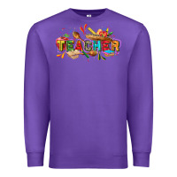 Purple Cinco de mayo Teacher Premium Sweatshirt - FaDigitalArtStudio