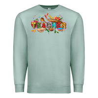 Seafoam Cinco de mayo Teacher Premium Sweatshirt - FaDigitalArtStudio
