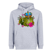 Heather Grey valentines day frog prince olivia Heavyweight Hoodie - OliviaCreatesArt