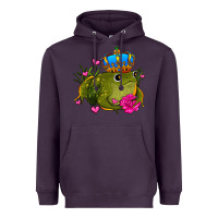 Plum valentines day frog prince olivia Heavyweight Hoodie - OliviaCreatesArt