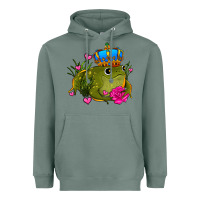 Sage valentines day frog prince olivia Heavyweight Hoodie - OliviaCreatesArt