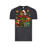 Vintage Black The real gift is Jesus Vintage Tee - NancyCooperArtShop