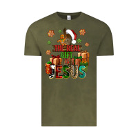Vintage Olive The real gift is Jesus Vintage Tee - NancyCooperArtShop