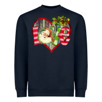 Navy Love Christmas Santa Heavyweight Sweatshirt - Bettercallsaul