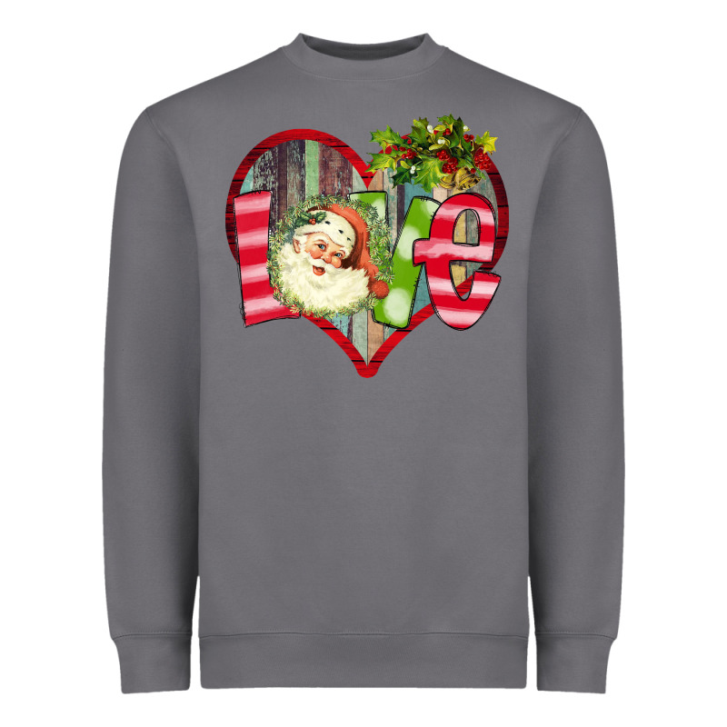 Love Christmas Santa Heavyweight Sweatshirt by Bettercallsaul | Teevron
