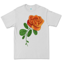 Dove Grey Burst Of Joy Rose Premium Tee - LillyAllenDesigns
