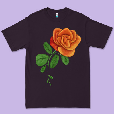 Burst Of Joy Rose Premium Tee Designed By Lillyallendesigns