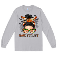 Moon Dust Hair stylist messy bun Long Sleeve Tee - BarkalooDesign