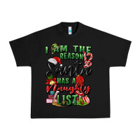 Black i am the reason santa has a naughty list Urban Heavy Tee - MaliasSmallBusiness