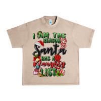 French Oak i am the reason santa has a naughty list Urban Heavy Tee - MaliasSmallBusiness
